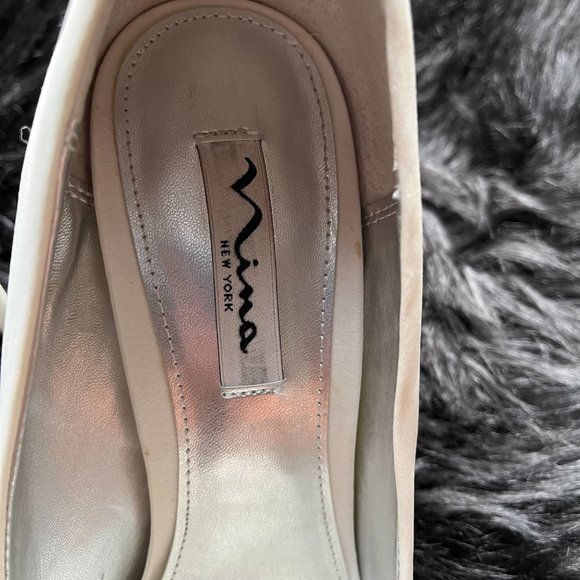 Nina New York "Elvira" Peep Toe Heels - Picture 4 of 11